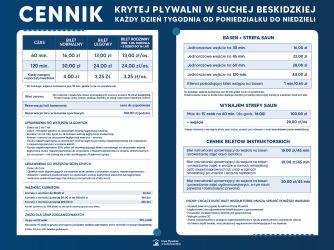 UWAGA! Zmiana cennika